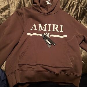 Amiri Mens Logo Hoodie